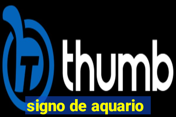 signo de aquario